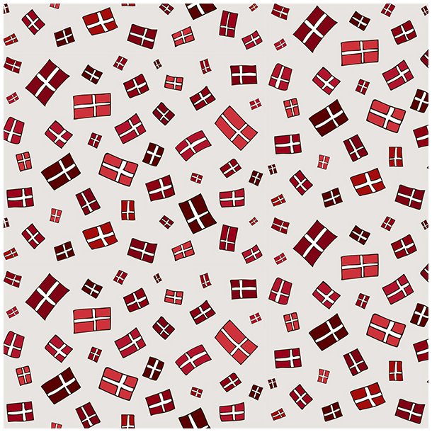 Danske Flag af Quilt My Design