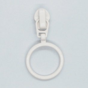 Skyder 4mm med ring Rhvid