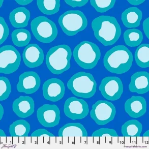 Kaffe Fassett Collective, Fish Lips, Blue by Kaffe Fassett