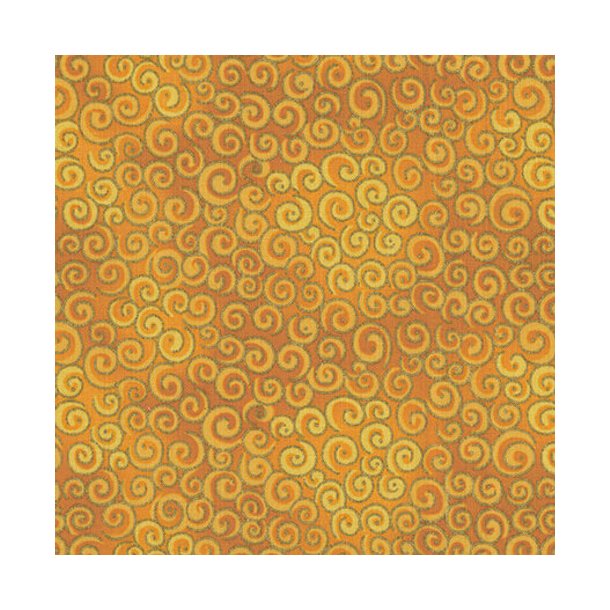 Spirals Metallic, Warm Yellow