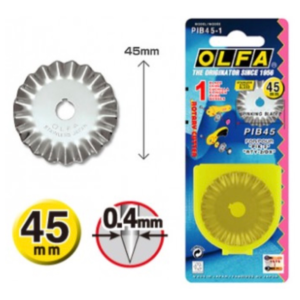 OLFA Takke Klinge til rullesk�rer 45mm, 1 stk 