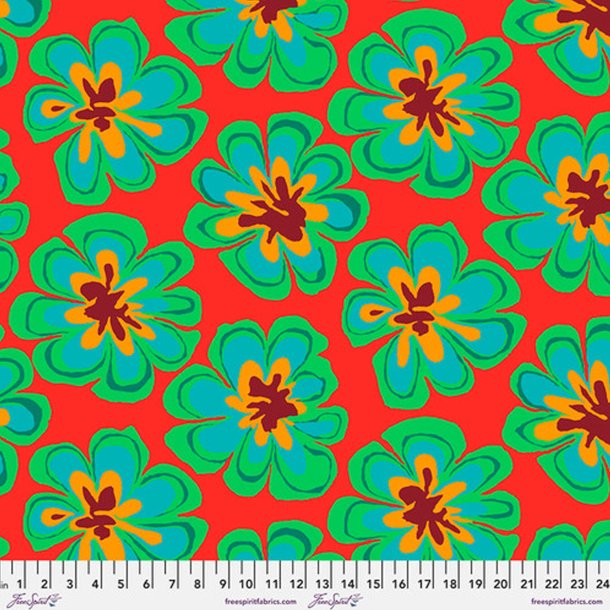 Kaffe Fassett Collective, Funky Flora - Watermelon by Kaffe Fassett