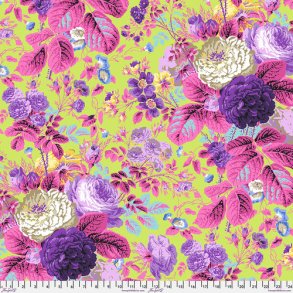 Gradial Floral, Lime by Kaffe Fassett