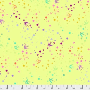 True Colour, Fairy Dust - Lime by Tula Pink