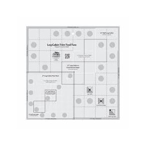 Log cabin trim tool for 6 & 12inch finished blocks quilt ruler