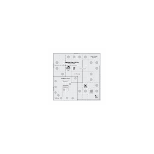Log cabin trim tool for 6 &amp; 12inch finished blocks quilt ruler