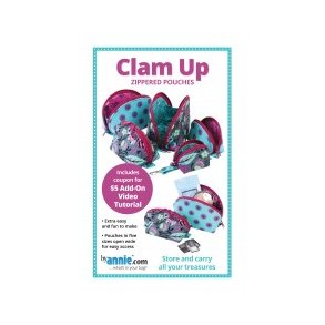 Clam Up Zippered Pouches, Engelsk