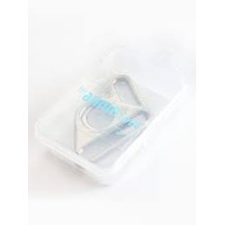 Trekantet ring til stropper, s�lv 1.5"