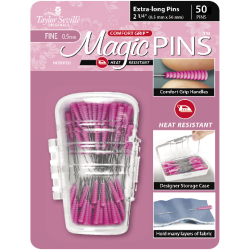 Magic Pins Ekstra lang, Comfort Grip 50 stk. i �ske str. 0,5x56mm - lange n�le