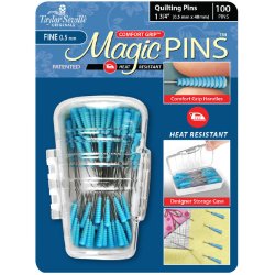 Magic Quilting Pins Comfort Grip 100 stk. i �ske str. 0,5x48mm - lange n�le