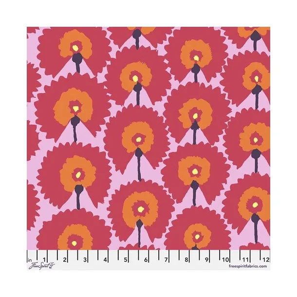 Kaffe Fassett Collective, Regal Fans, Red by Kaffe Fassett
