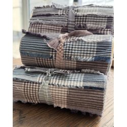 Garn Farvet Sakizome Bomulds Stof Rulle Tern Bl�
