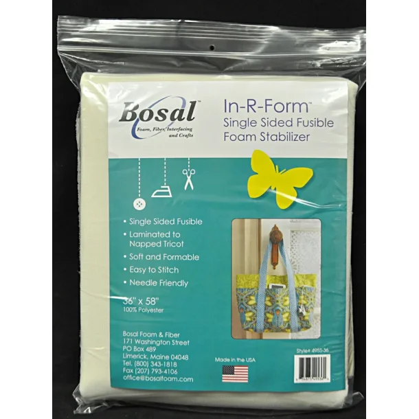 In-R-Form, enkelt side med lim, 145cm/58" bred