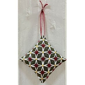 Sashiko Christmas Decoration Kit - Hitomezashi s�t med 5