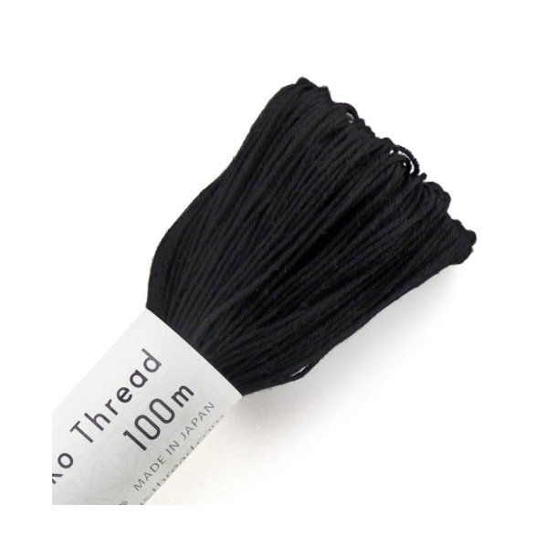 Sashiko tr�d Sort, 100 m