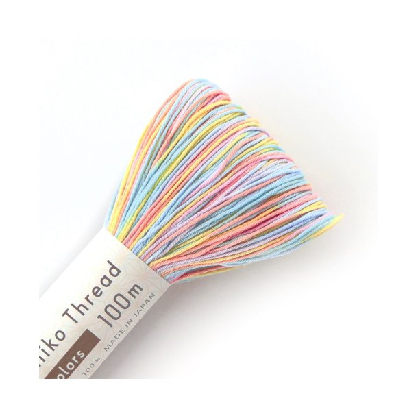 Sashiko tr�d Variegated Summer Colour Pastel 100 m