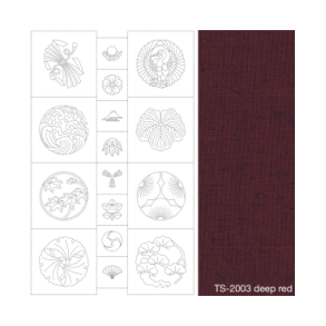 Susan Briscoe Sashiko Panel Red