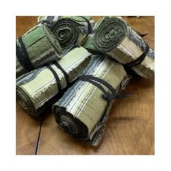 Garn Farvet Sakizome Bomulds Stof Rulle Grn