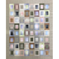 Garn Farvet Sakizome Bomulds Stof Rulle Luminescence