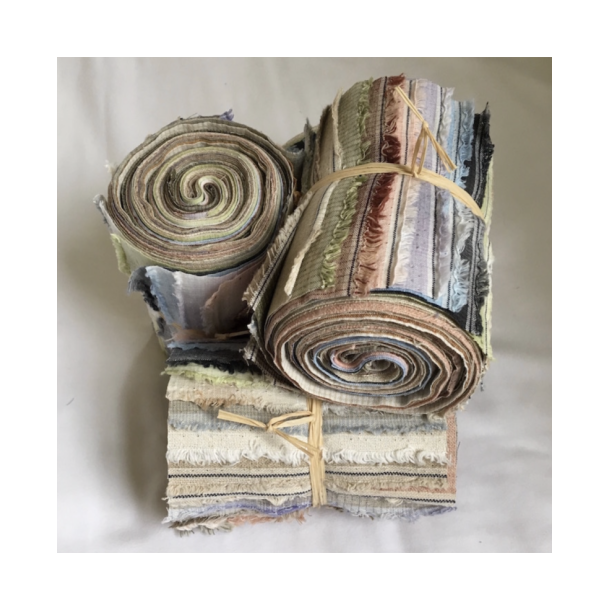 Garn Farvet Sakizome Bomulds Stof Rulle Luminescence