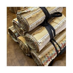 Garn Farvet Sakizome Bomulds Stof Rulle Gul