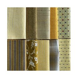 Garn Farvet Sakizome Bomulds Stof Rulle Gul